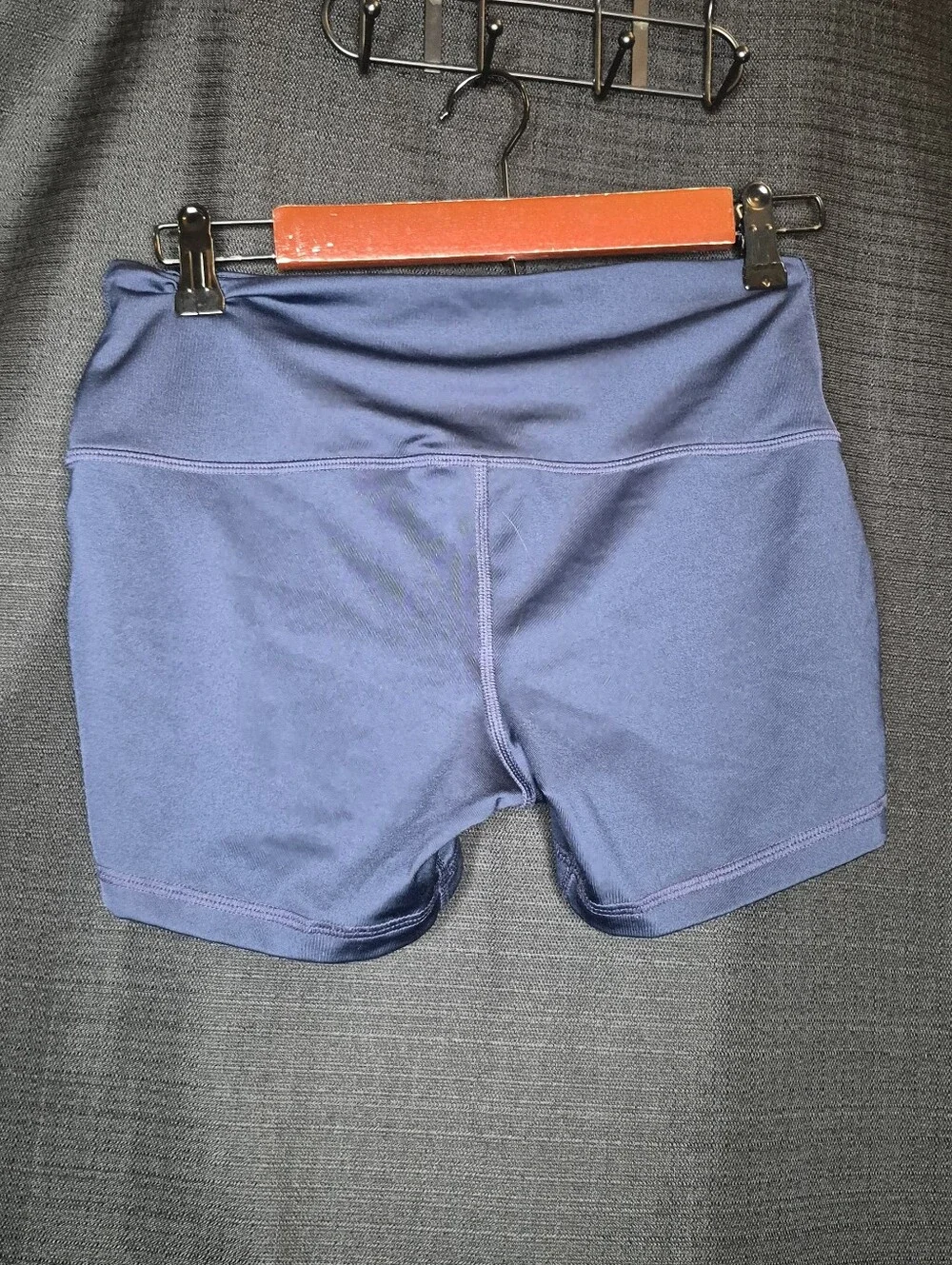 adidas Navy High-Rise Bike Shorts with Logo
